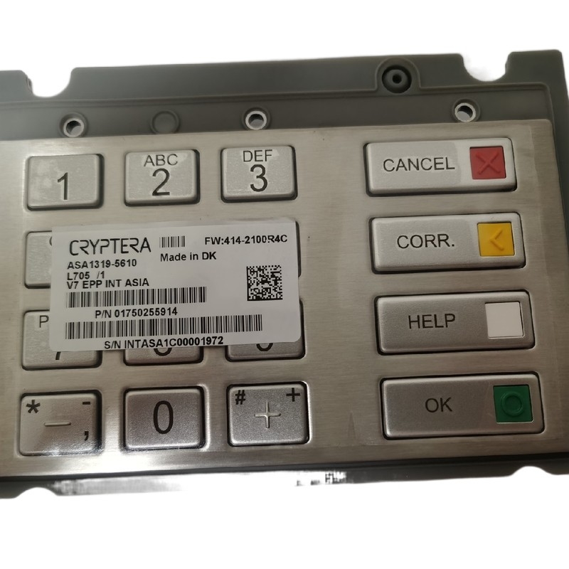 1750235003 Diebold Nixdorf 1750234950 EPP V7 ESP INT pinpad South America  keyboard atm parts