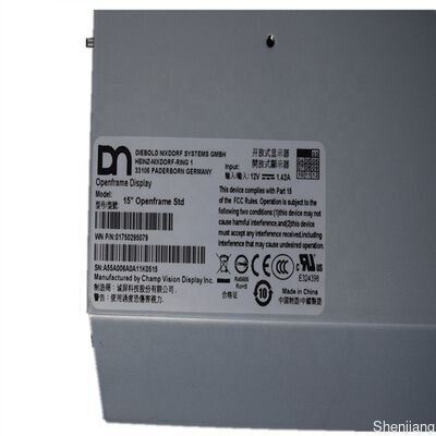 01750295079 1750295079 ชิ้นส่วนเครื่องจักร ATM Wincor 280 Diebold Opteva 15 "จอภาพ LCD Openframe Std