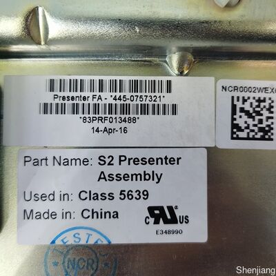 NCR 4450757321 ชุดประกอบ S2 Presenter F&A FRU 66xx โมดูล ATM อะไหล่