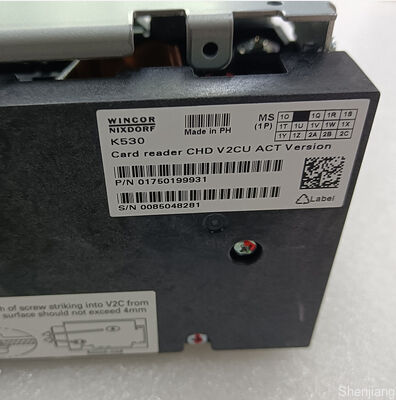 เครื่อง ATM Bank Wincor Nixdorf ATM Parts ฮิตาชิ-ออมรอน V2CU-1JL-G81 อ่านบัตร CHD V2CU ACT เวอร์ชั่น 01750199931 1750199931