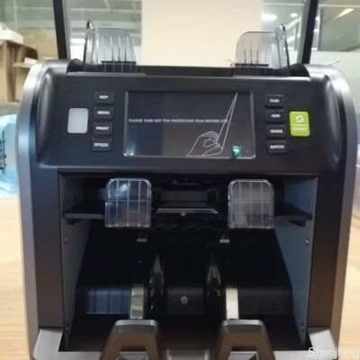 SJ668 เครื่องตรวจจับธนบัตรหลายสกุลเงินแบบพกพาพร้อมเครื่องพิมพ์และการรับประกันตลอดอายุการใช้งาน