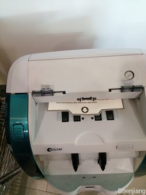 เครื่องประเภทธนบัตรกีซาน เครื่องตรวจจับธนบัตรเงิน สีฟ้า พร้อมจอ LED Smart K3 S16E01-3659