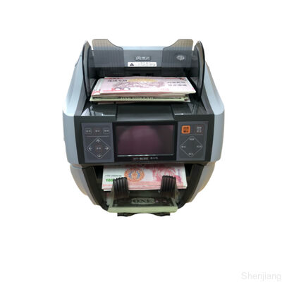 เครื่องคัดแยกธนบัตร 4.5 นิ้ว TFT กระเป๋าคู่สำหรับหลายสกุลเงิน